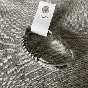 LOFT Women's Silver and Gray Bracelet
